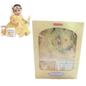 American Girl Garden Fairy Bitty Baby Outfit Dress Flower Head Wreath Wand Shoes